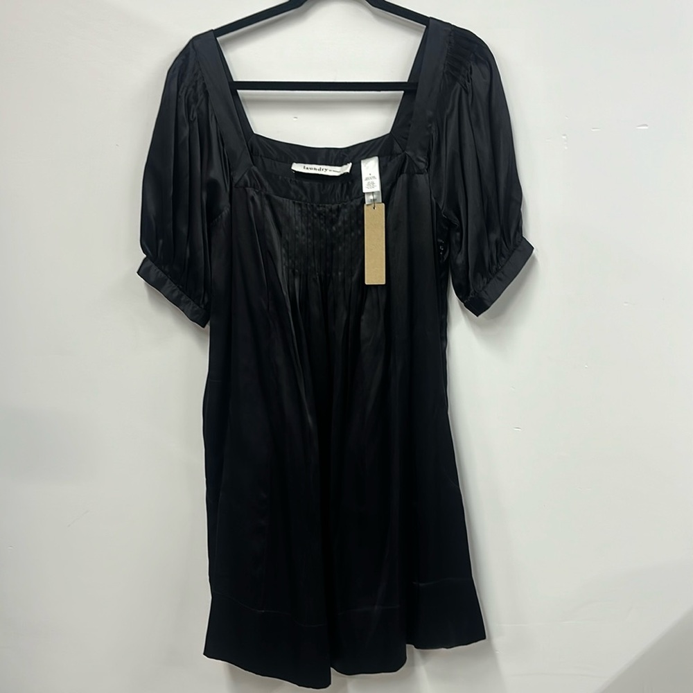 New laundry by design black silk dress 8